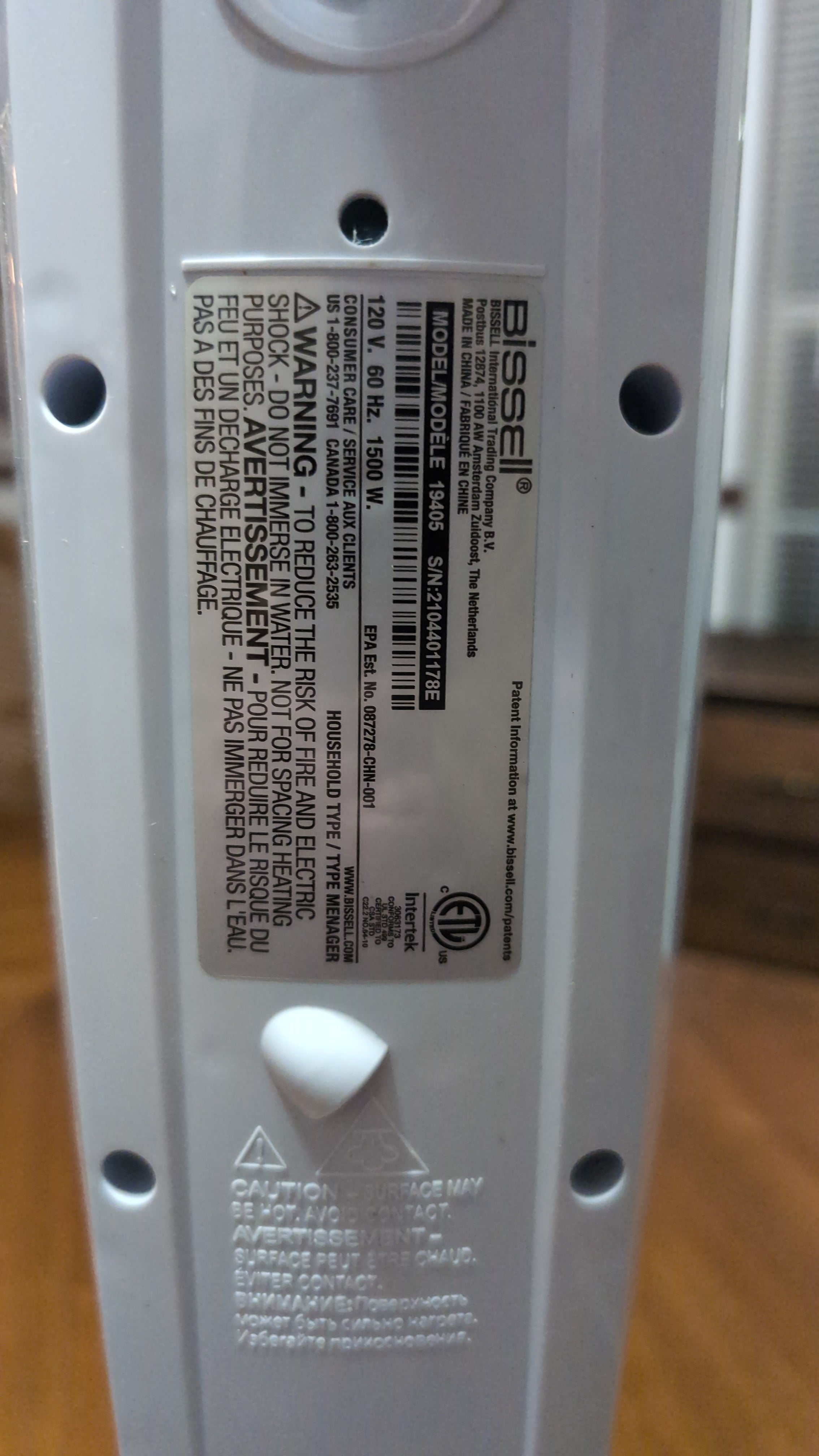 Bissell Power Fresh Steam Mop 1940A for Tile and Hardwood